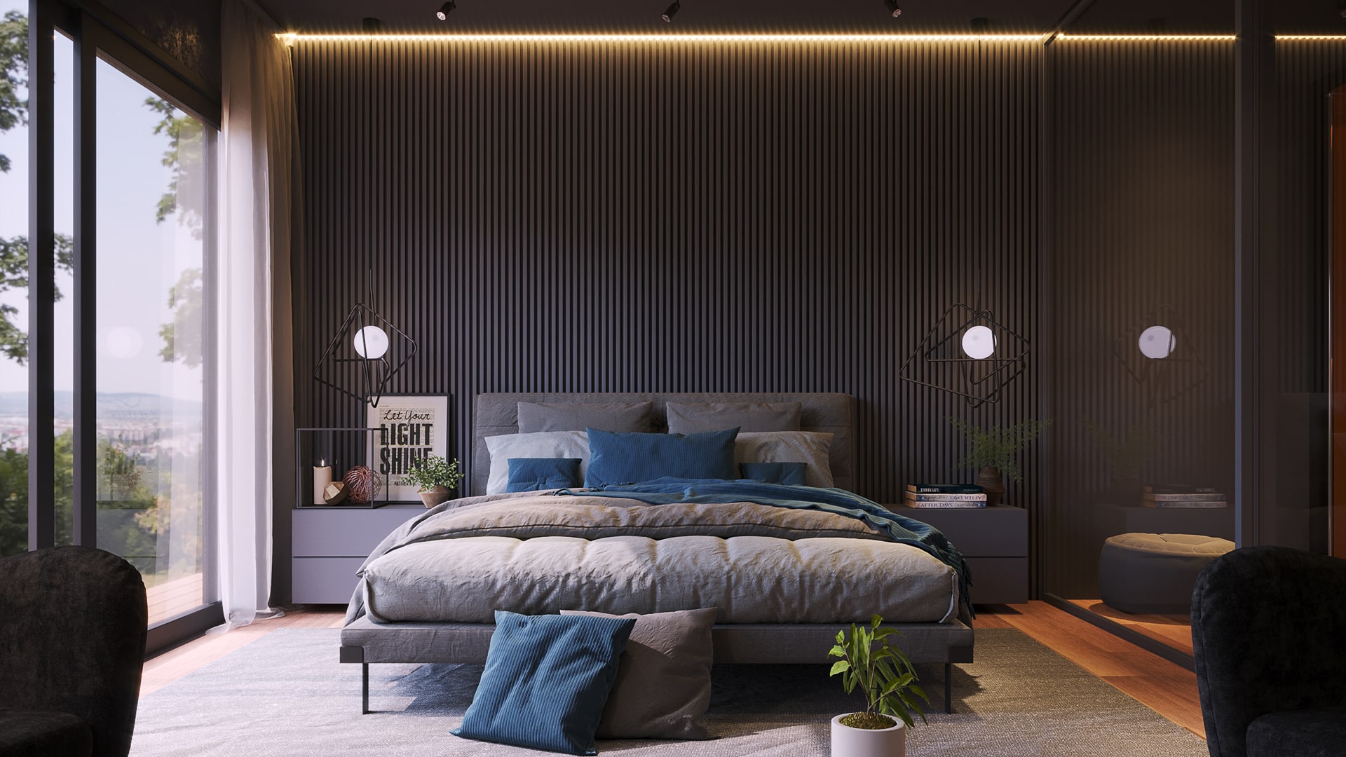 Bedroom Interior 3D Visualization